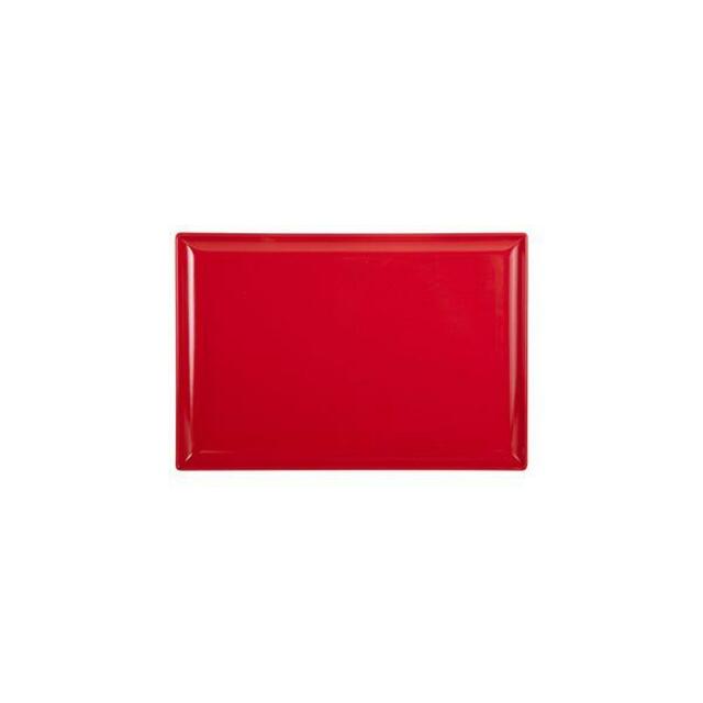 Ryner Melamine Rectangular Platter Framed Edge 300 x 200mm - Red
