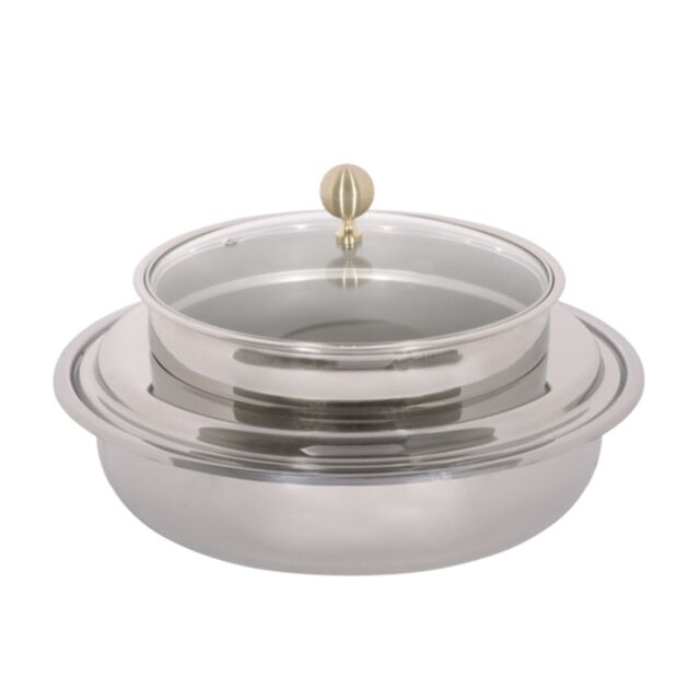 Guzzini Induction Chafing Dish Round Soup Station - glass lid