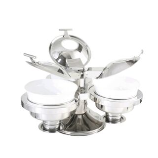 Guzzini BZ-5031 Ceramic Chafing Unit on Rotary Stand