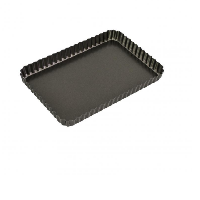 Bakemaster Non-Stick Fluted Rectangle Flan Tin