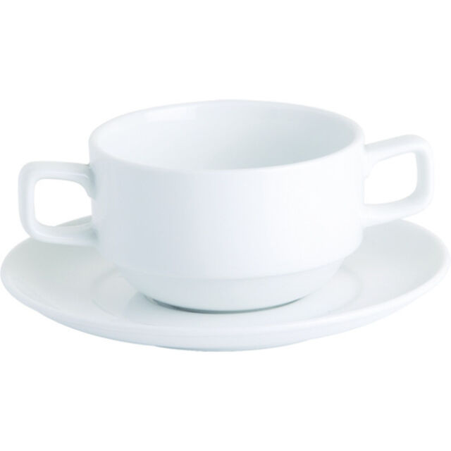 Royal Porcelain Soup Cup-0.28Lt 2Xhdl Stack Chelsea (94049/340)(09/262)