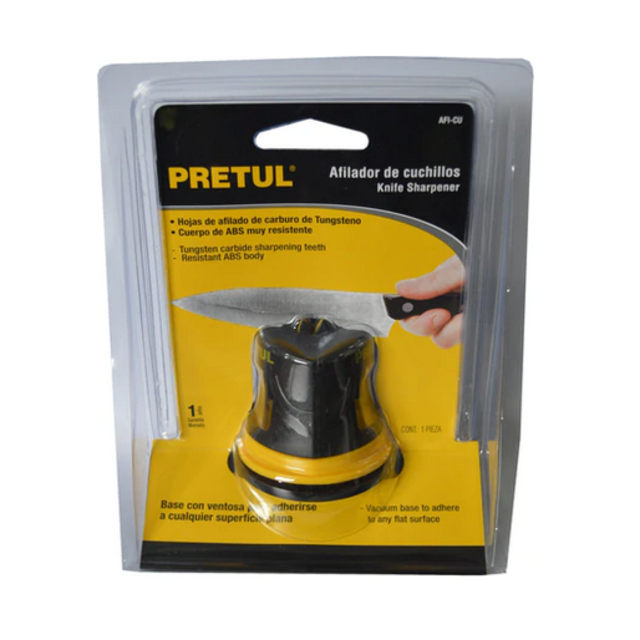 Knife Sharpener Tungsten Blades with Suction Base Truper