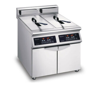 Guzzini Commercial Electric Induction Double Tank Deep Fryer