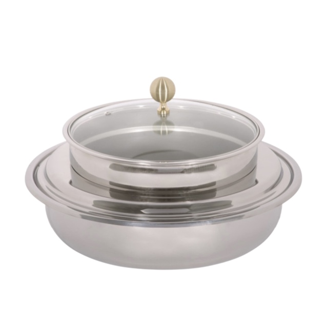 Guzzini Induction Chafing Dish Round Soup Station - glass lid