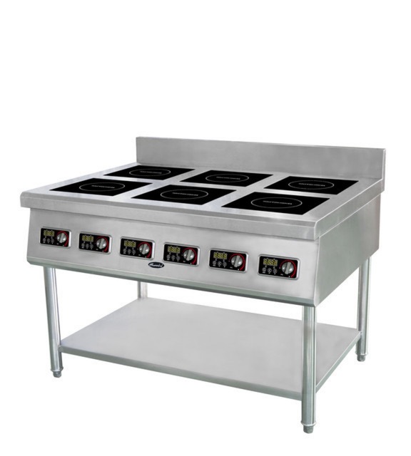 Guzzini 6 Burner Commercial  Induction Cooktop with Stand