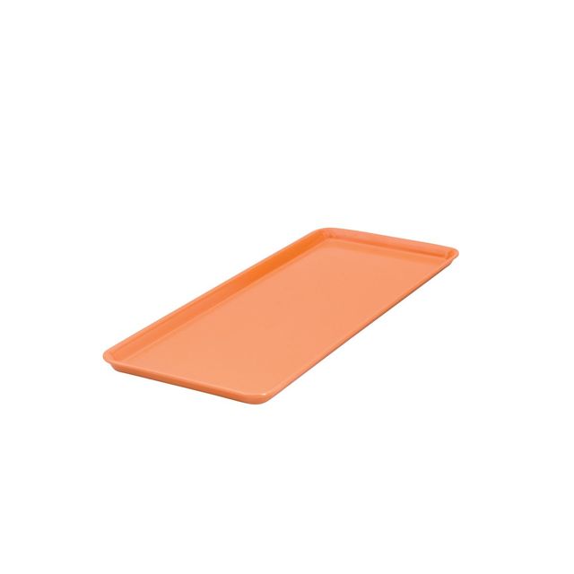 Ryner Melamine Rectangular Platter Coloured Orange 390 x 150mm