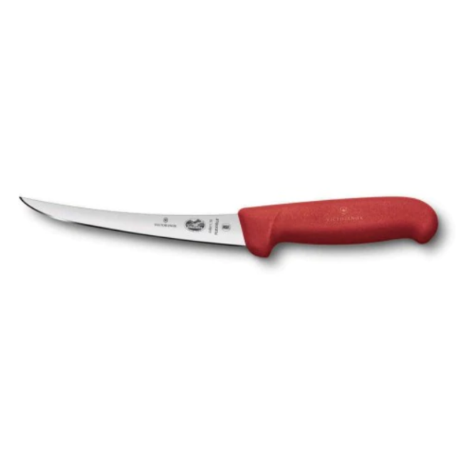 Victorinox Fibrox Boning Knife Flexible Blade Red Handle 15cm