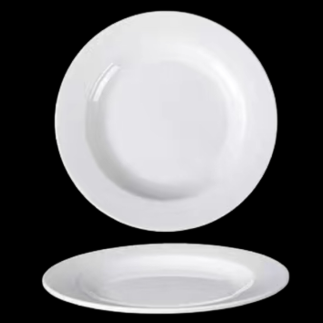 Melamine Plate D253 x H20mm - white