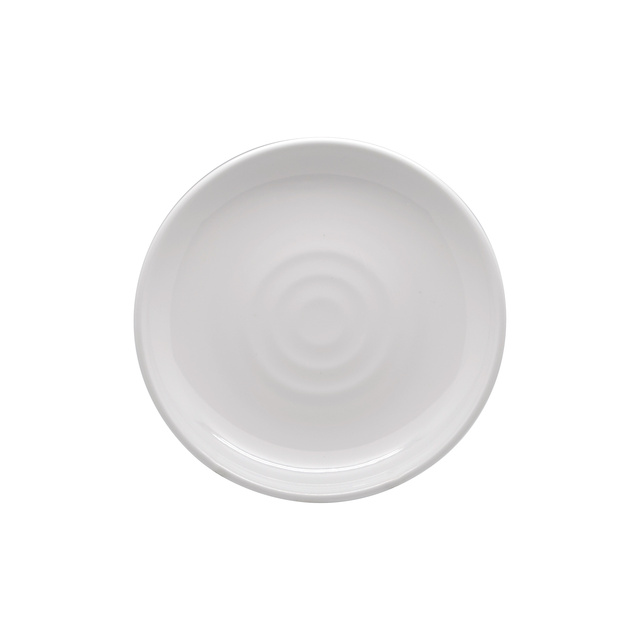 Jab White Ripple Plate 17cm - Melamine