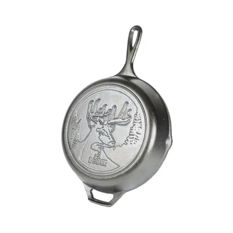 Embossed bottom Lodge Skillets