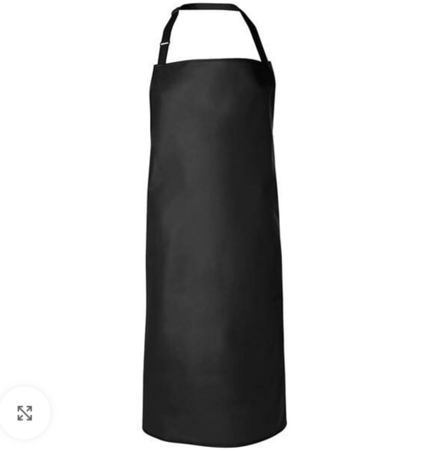 VINYL BIB APRON _ Black