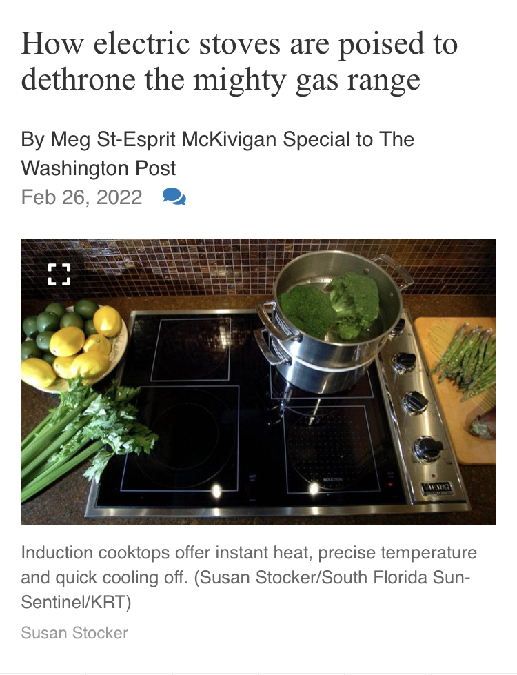 Electric stoves may be poised to dethrone the mighty gas range