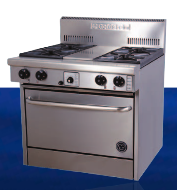 Goldstein 800 series 705mm Gas Oven Range 4 Burner