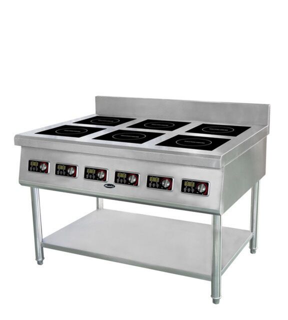 Guzzini 6 Burner Commerical Induction Cook top with Stand