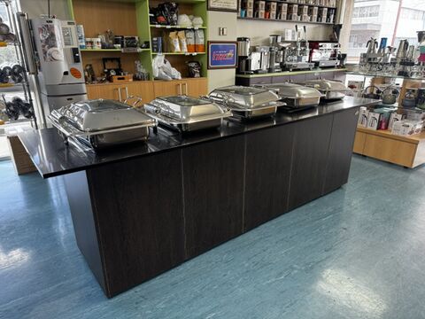 Guzzini Mobile Buffet with Five Induction Warmers - Heated Buffet