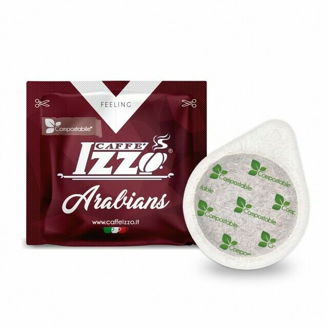 Caffe IZZO Compostable Arabian Coffee Pods Individual and 150 Piece