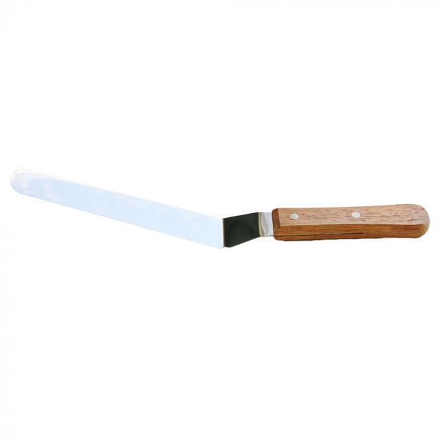 Cranked Spatula Wooden Handle