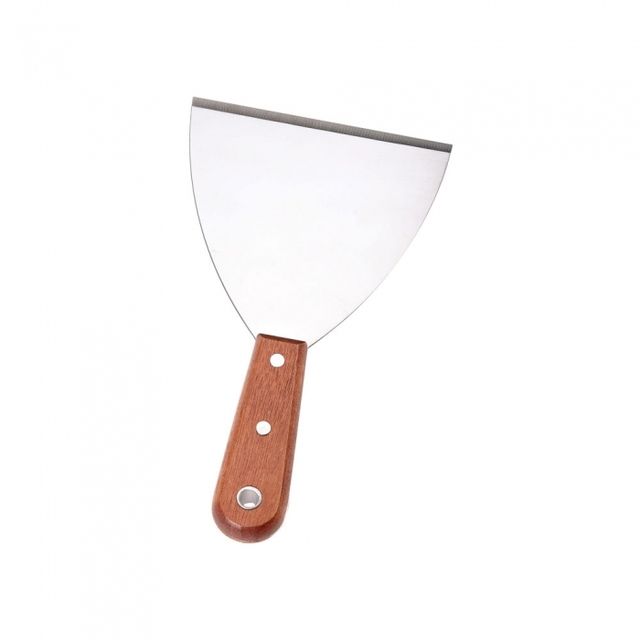 Grill Scraper 12cm Wide Wooden Handle