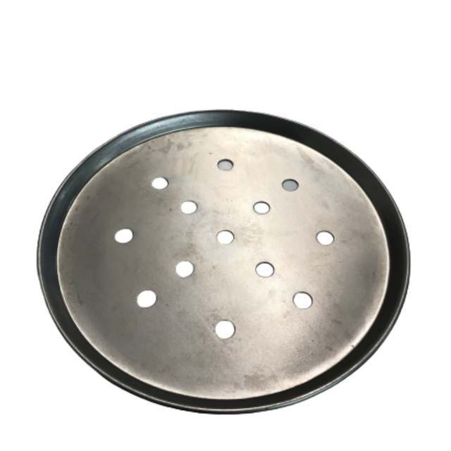 Dissco Black Iron Pizza Tray -Perforated