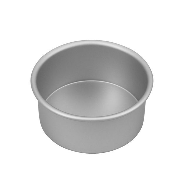 Bakemaster Silver Anodised Round Cake Pan 15x7.5cm