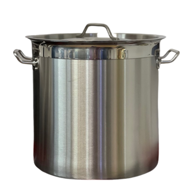 Large Stainless Steel Stockpot with Lid 70ltr