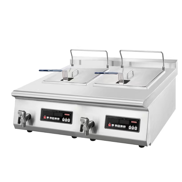 Guzzini Commerical Induction Twin Tank Bench Top Deep Fryer